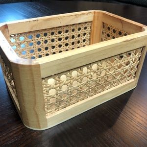 Small Vintage Rattan Basket